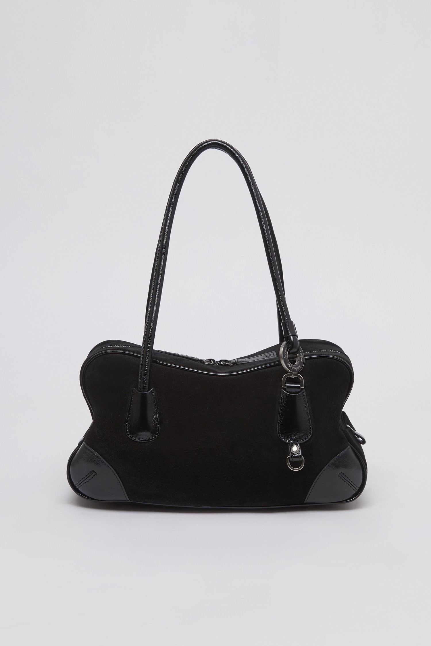Tondo boston bag(Suede black)_Archivépke