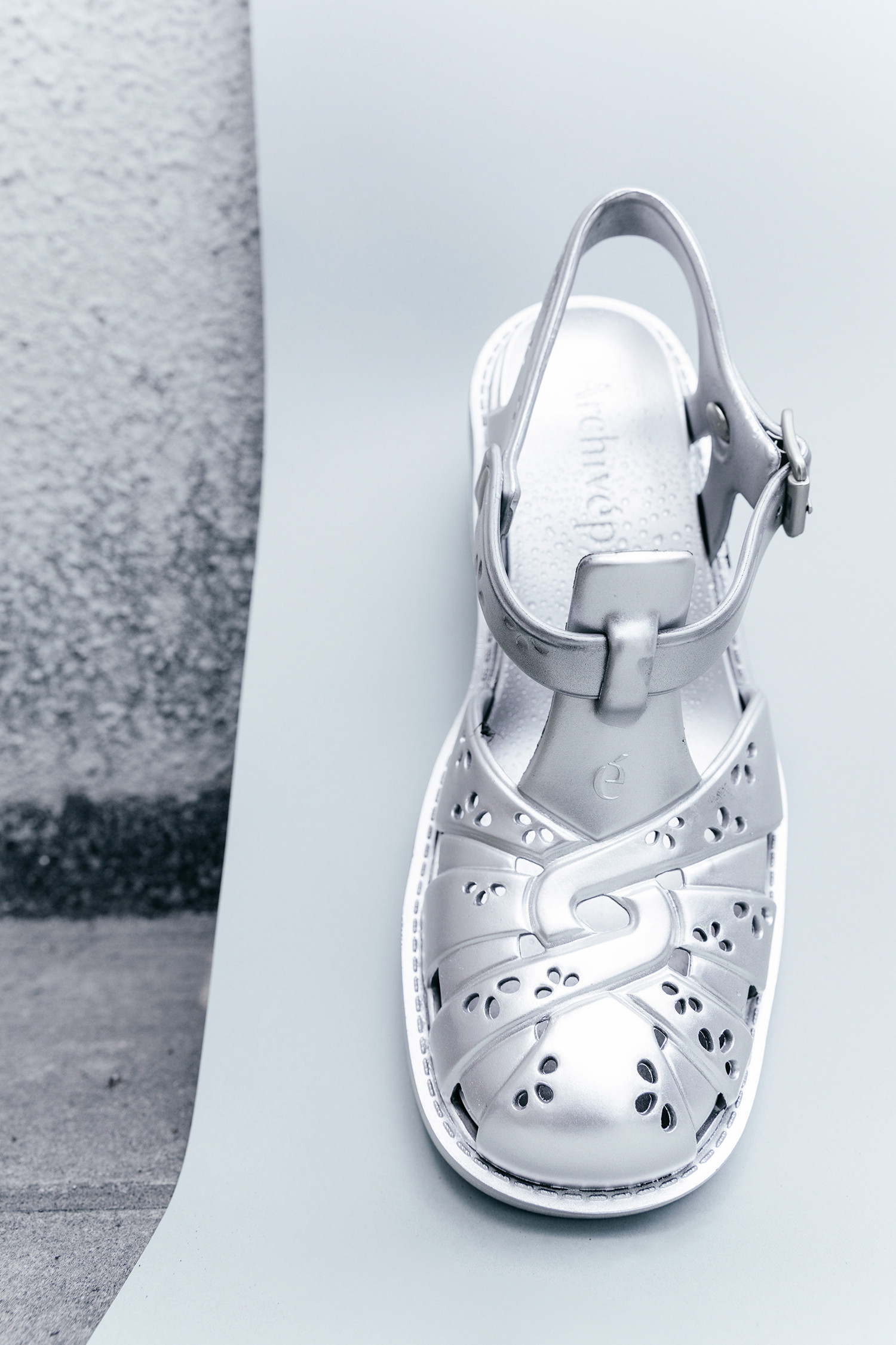 Puffy rubber sandal(Silver spoon)_Archivépke