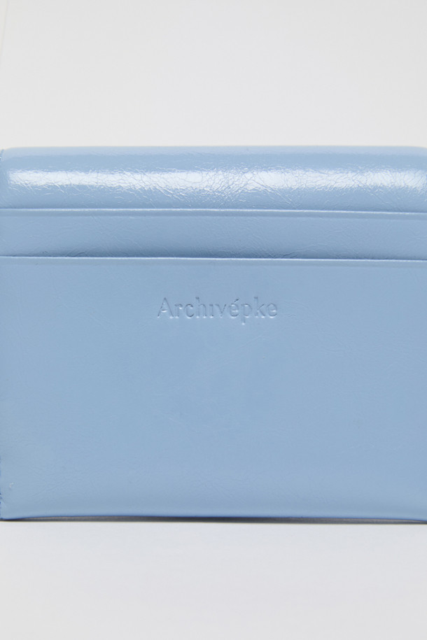 Archivepke - 반지갑 - Oval wallet(Wavy blue)