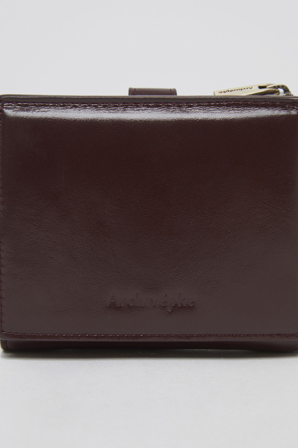 Archivepke - 반지갑 - Essential wallet(Merlot red)