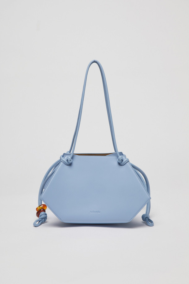 Archivépke - 숄더백 - Small doughnut angle bag(Wavy blue)