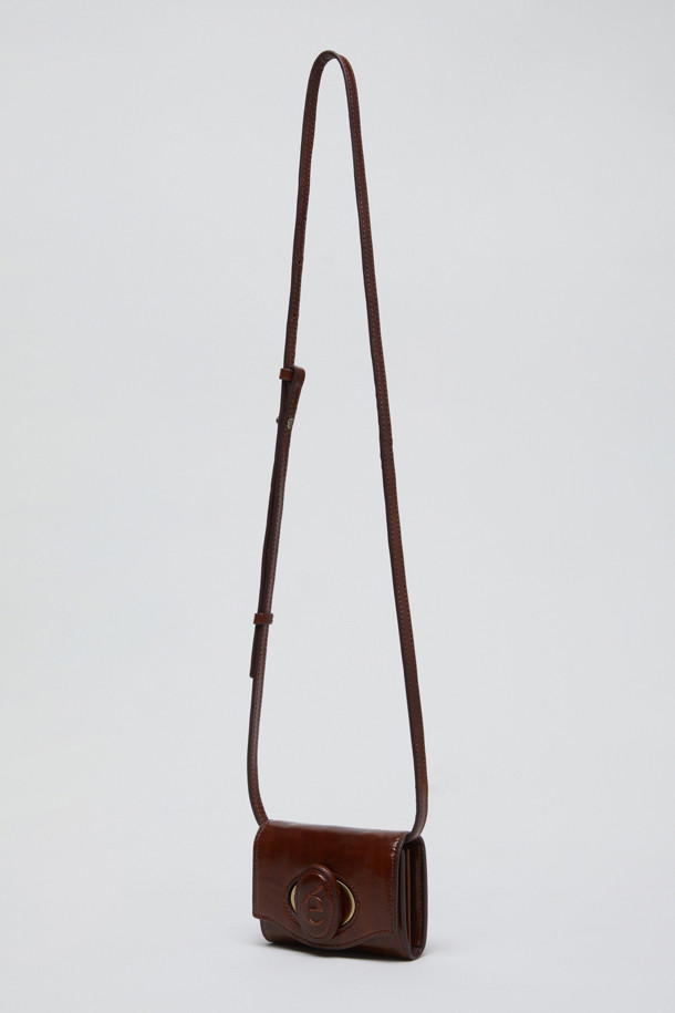 Archivepke - 크로스백 - Oval card bag(Vintage wood)