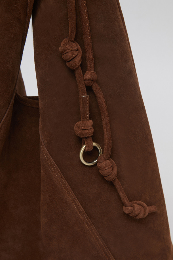 Archivepke - 토트백 - Knotted layer bag(Suede brown)