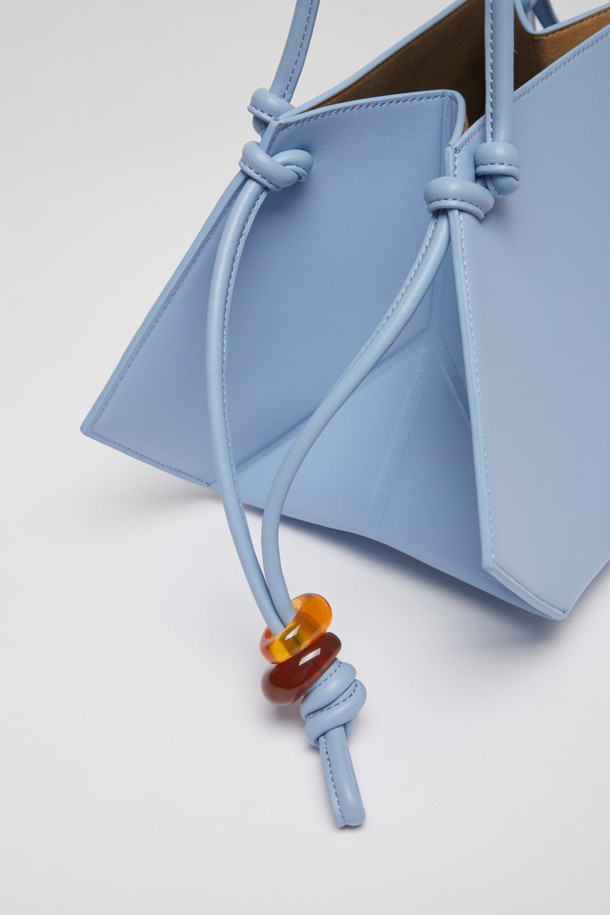 Archivépke - 숄더백 - Small doughnut angle bag(Wavy blue)