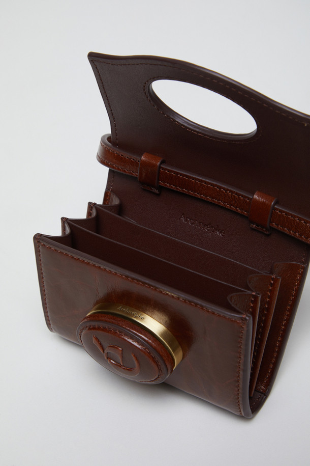 Archivepke - 크로스백 - Oval card bag(Vintage wood)