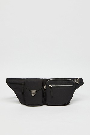 [EXCLUSIVE] Lock cross bag(Nylon black)_BLACK-a