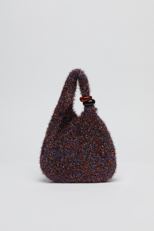 [EXCLUSIVE] Mini formica knit bag(christmas tree)_BLACK-a