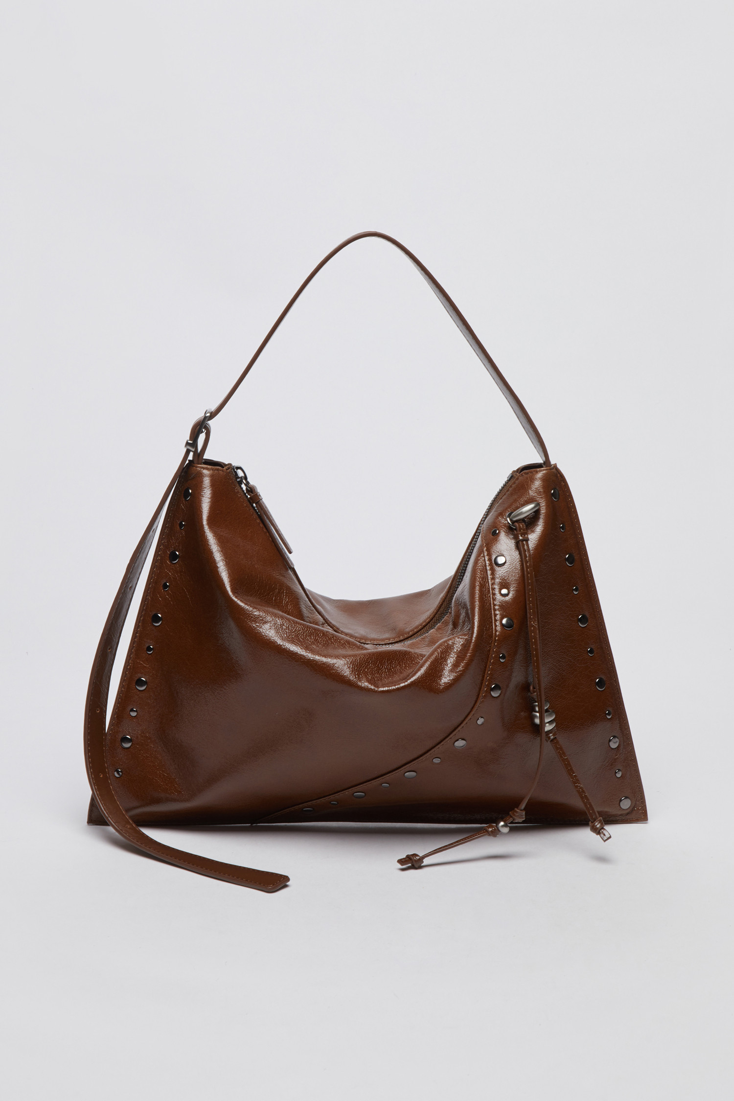 Archivépke] Freckle fold bag(Glossy crack camel)