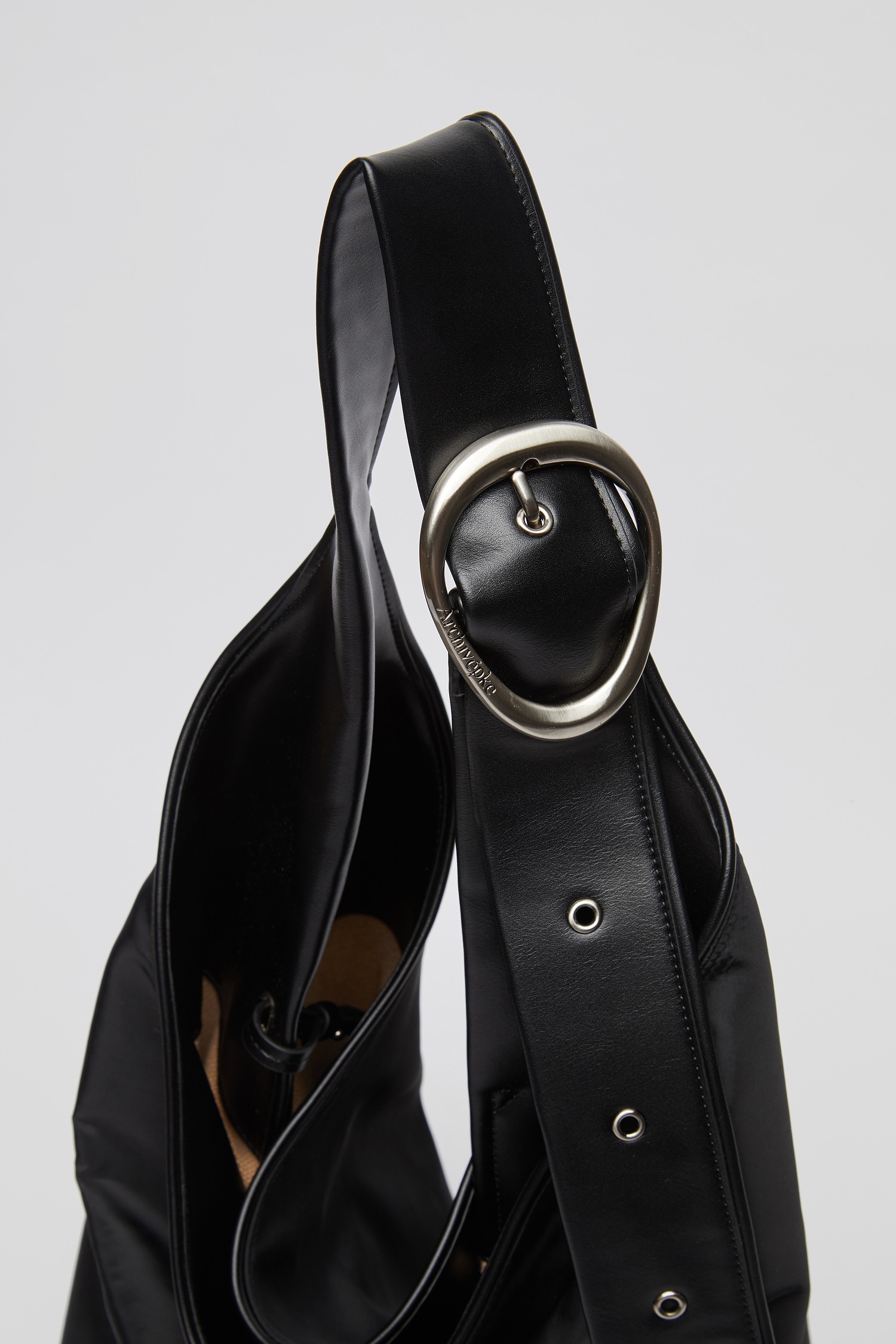 Archivépke] Buckle hobo bag(Nylon black)