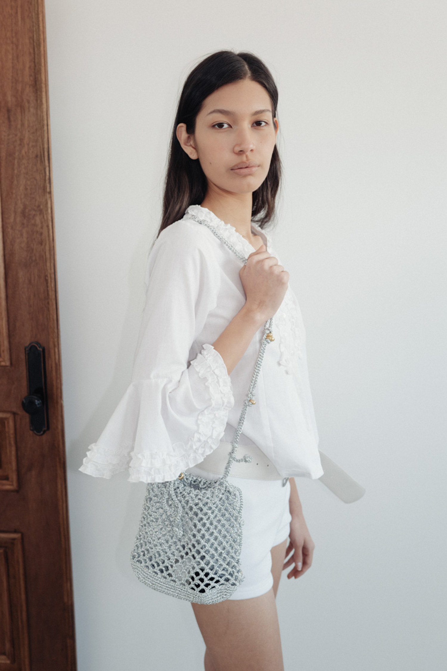 ★Archivepke★Gem net bag★Silver spoon★韓国★大人気★ Archivépke] Gem net pouch bag(Silver spoon)