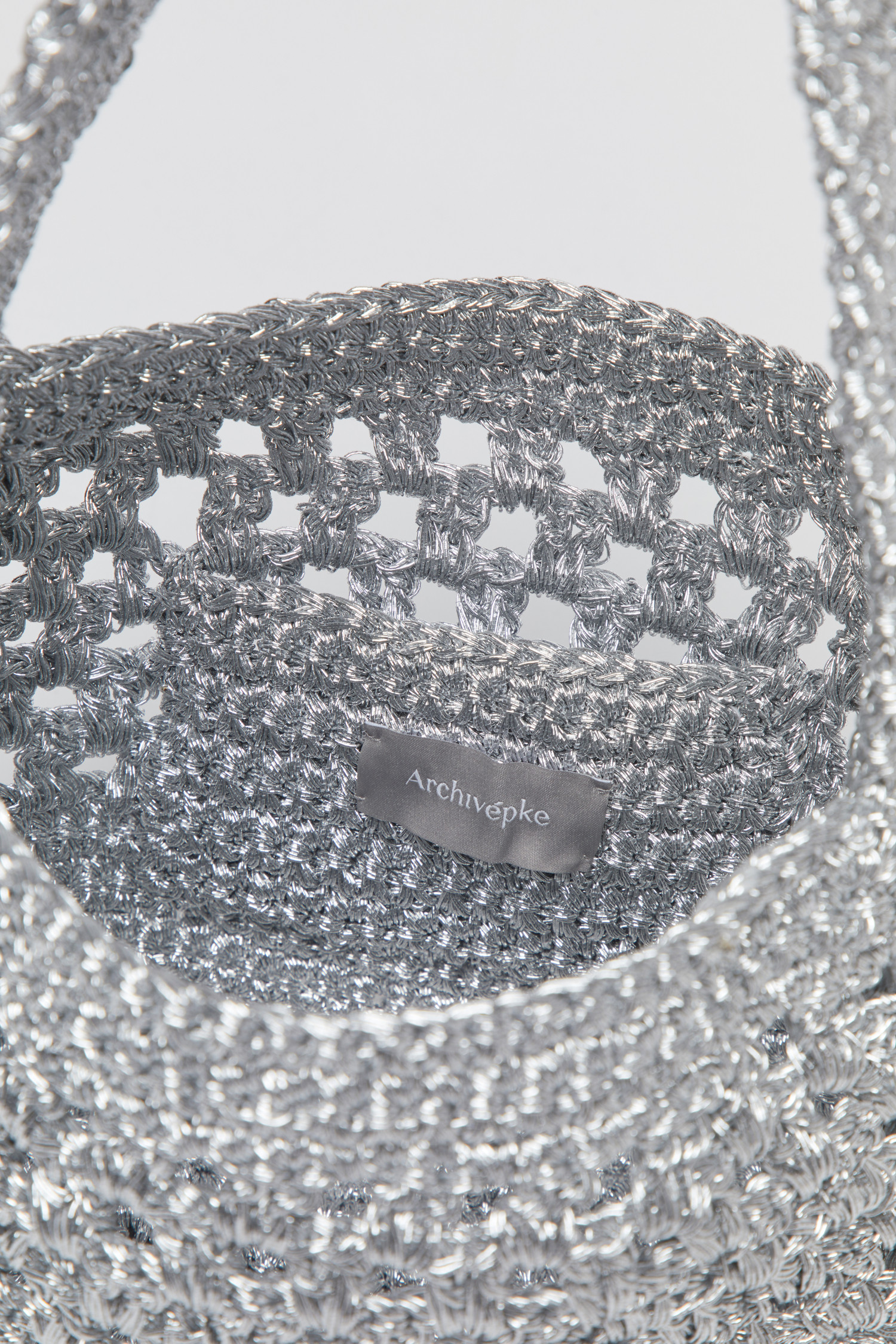 ★Archivepke★Gem net bag★Silver spoon★韓国★大人気★ Archivépke] Gem net pouch bag(Silver spoon)