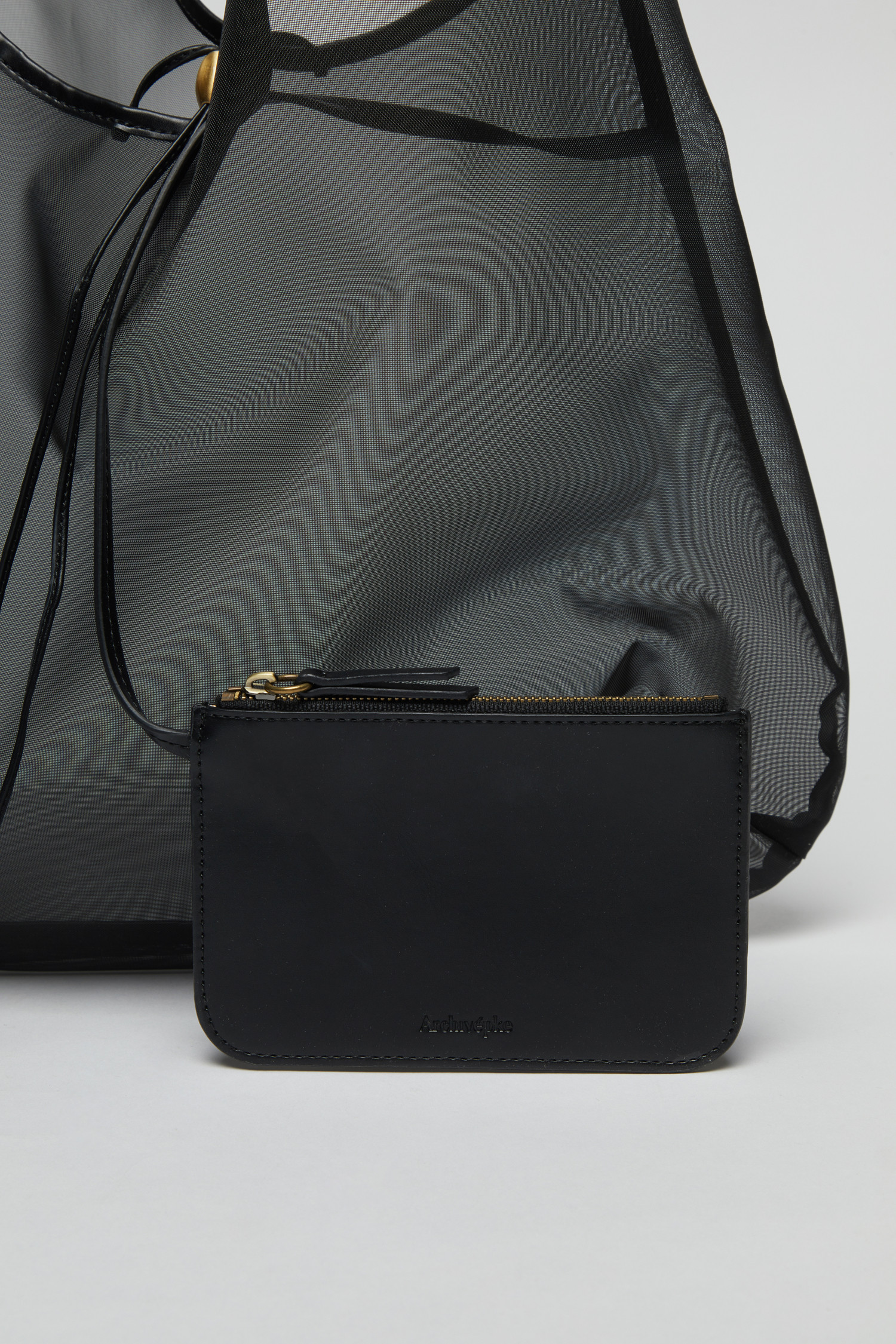 EXCLUSIVE] Luv basket bag(Mesh black)_Archivépke