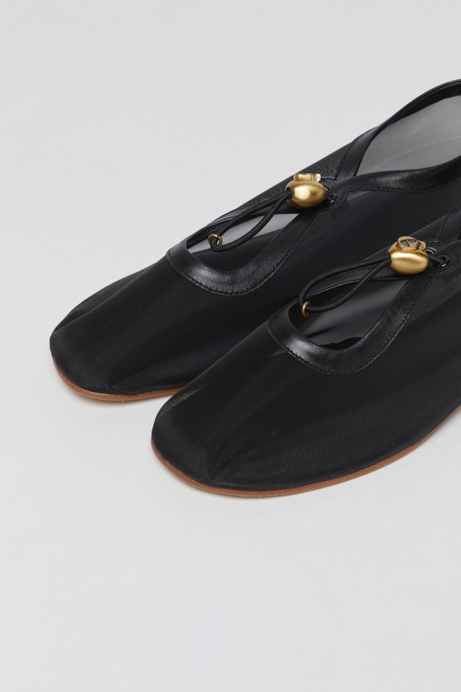 ★Archivepke★Mesh luv string flat★Mesh black★韓国★大人気 EXCLUSIVE] Mesh luv string flat(Mesh black)_Archivépke
