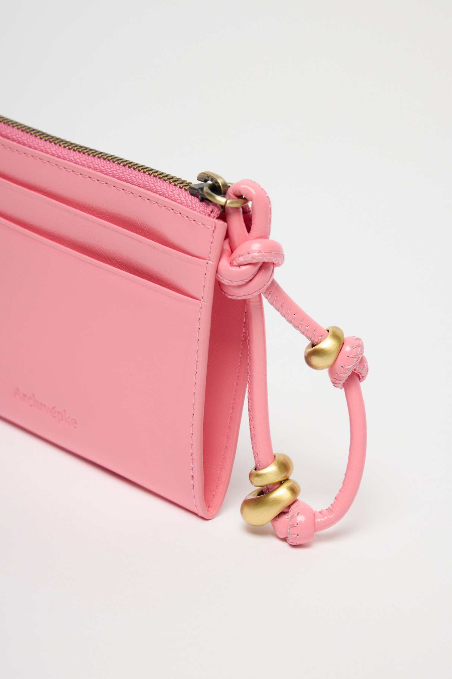 [Archivepke] Gem card wallet Wavy pink / 韓国発 Designer fashion, Seoul-fully created | W Concept