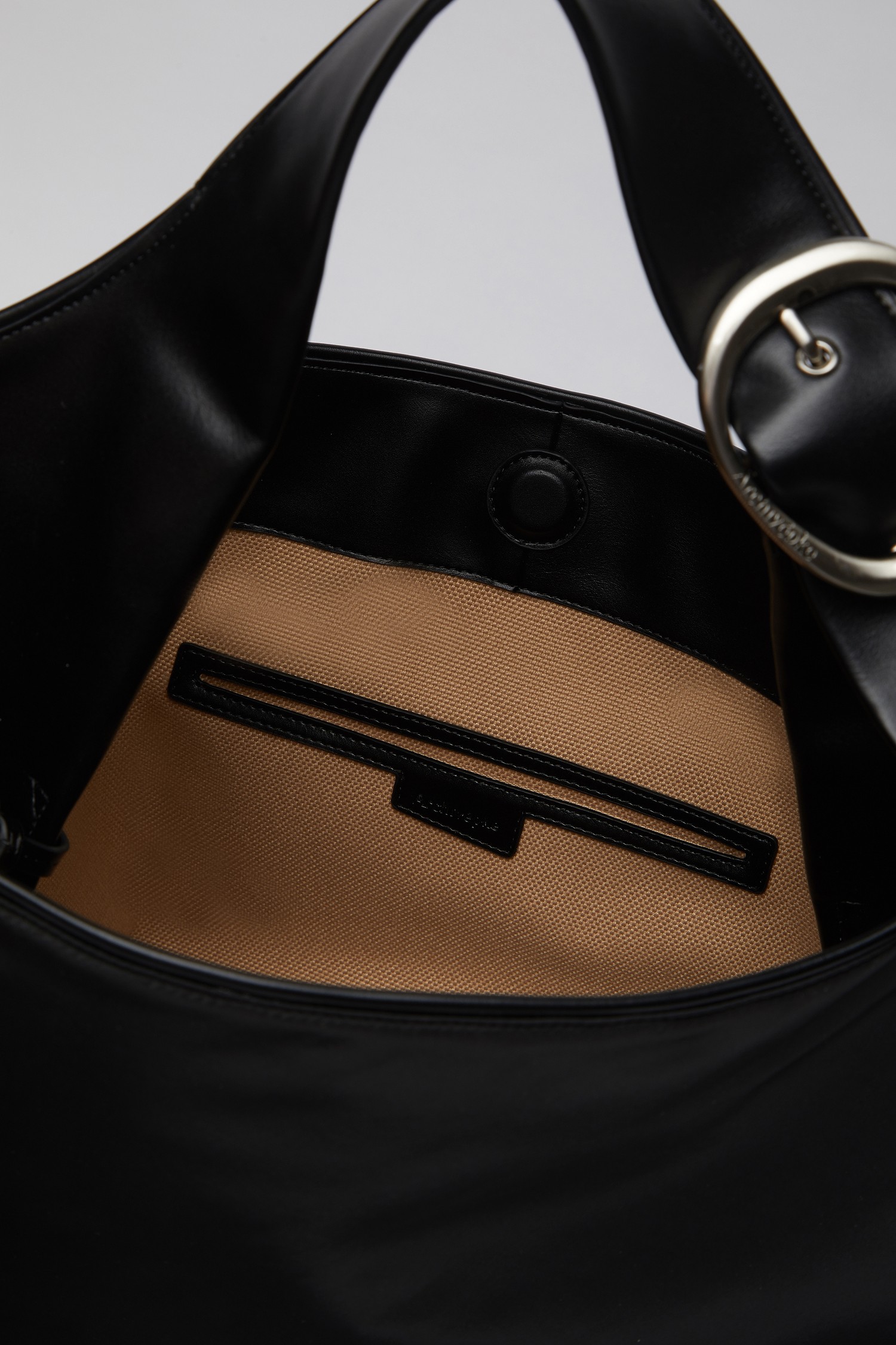 Buckle hobo bag(Nylon black)_Archivépke