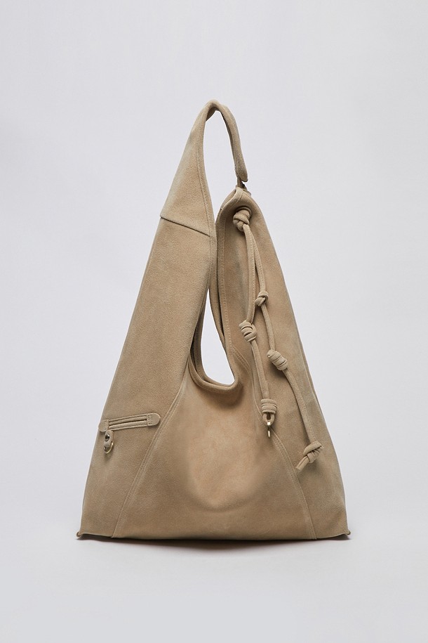 [EXCLUSIVE] Knotted layer bag(Suede cream)_IVORY-a