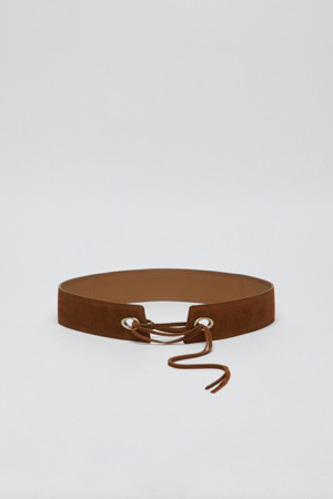 Eyelet wide belt(Wet cork)