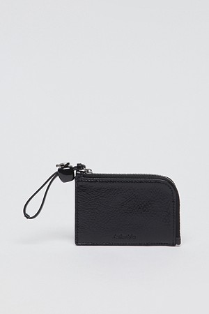 Formica zip compact wallet(Vintage black)_BLACK-a