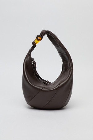 Mini fling twist bag(Choco spread)_BROWN-a