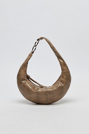 Small fling hobo bag(Python beige)_BEIGE-a