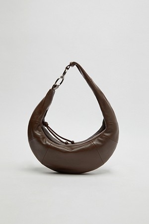 Small fling hobo bag(Deep brown)_BEIGE-a