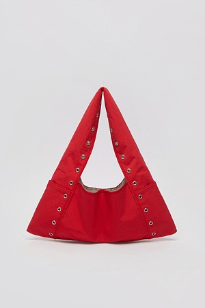 Small eyelet shoulder bag(Red)_RED-a
