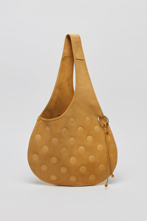 [EXCLUSIVE] Eyelet dotted bag(Sunbaked brown)_YELLOW-a