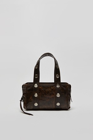 [EXCLUSIVE] Stud tote bag(Oak Brown)_BROWN-a