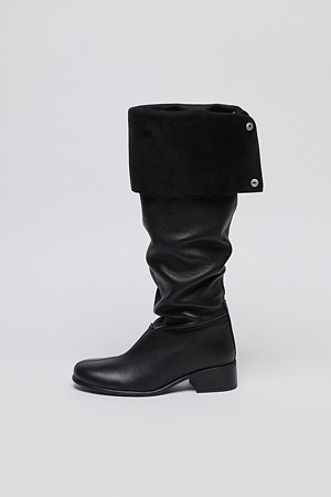 [EXCLUSIVE] Slouch boots(Deep sleep)_BLACK-a