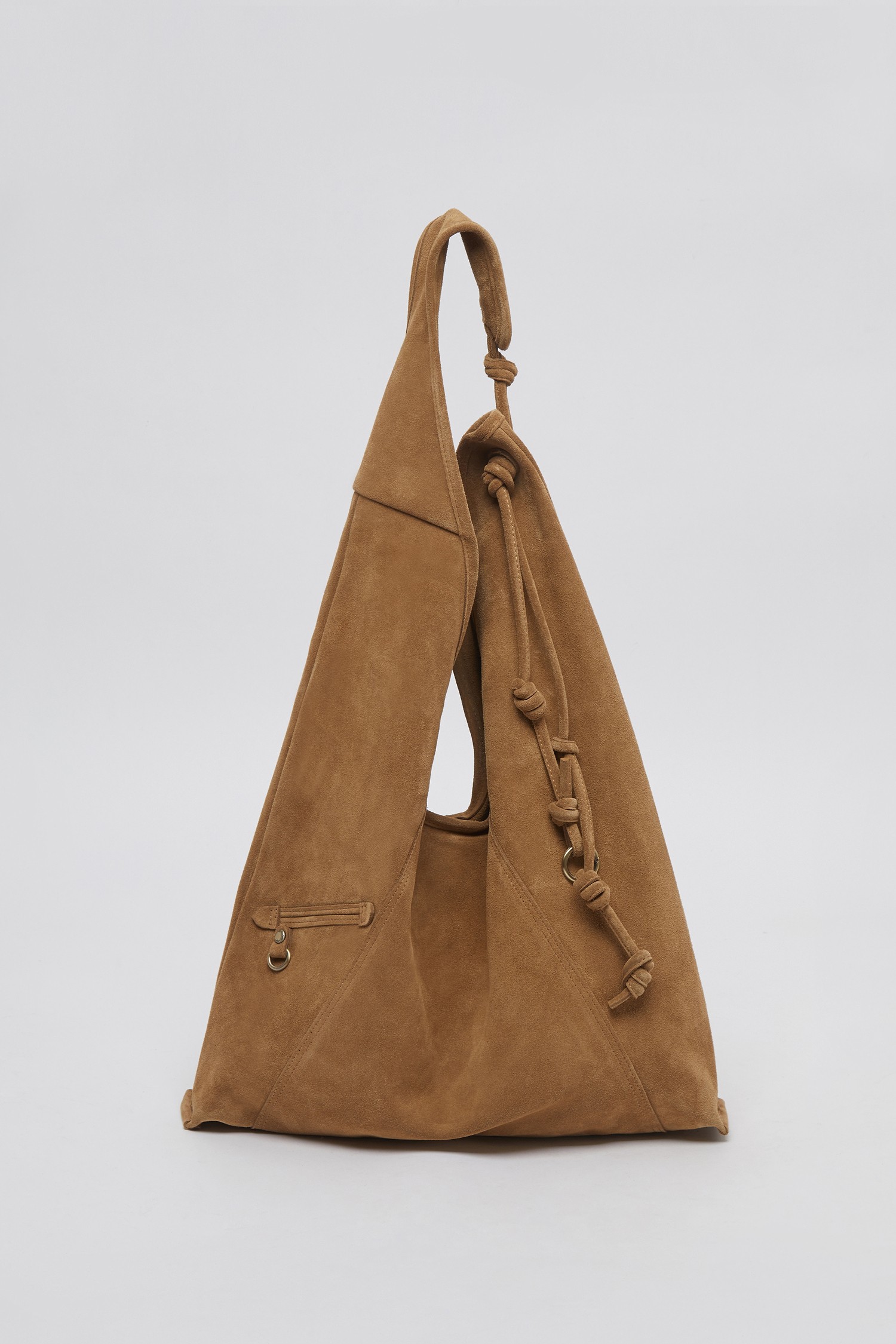 EXCLUSIVE] Knotted layer bag(Suede caramel)_Archivépke