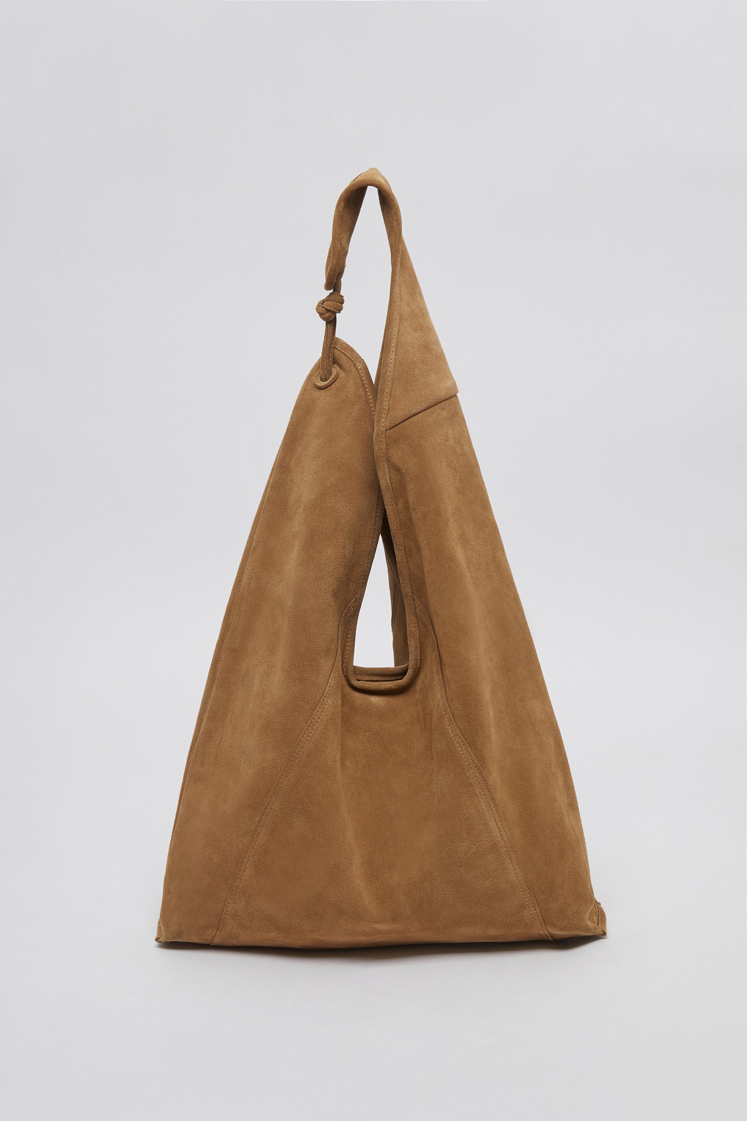 EXCLUSIVE] Knotted layer bag(Suede caramel)_Archivépke