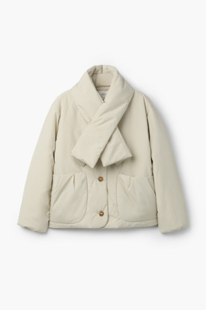 [epigram여성] 하이넥 패딩 점퍼(머플러set)