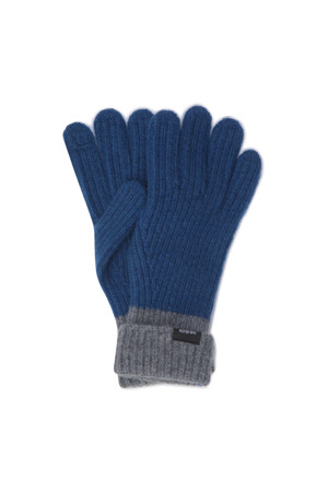 배색 니트 장갑