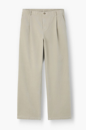 브러시드 코튼 릴렉스 팬츠