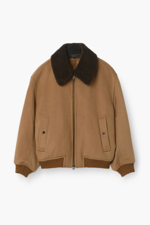 FUR 디테쳐블 울 블루종 점퍼