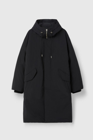 2LAYER 라이트 롱 후드 다운