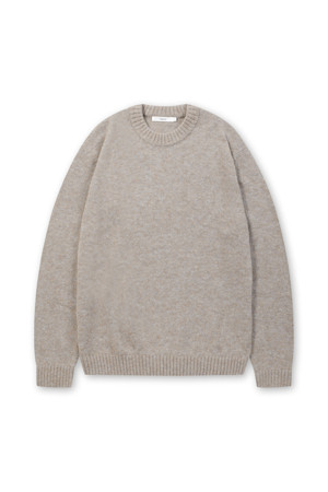 셰기울 알파카 라운드넥 니트 풀오버