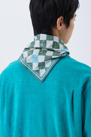 O'pato  체커보드 쁘띠스카프
