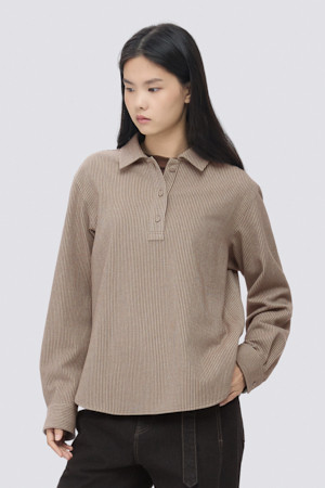 [epigram여성] 플란넬 스트라이프 셔츠