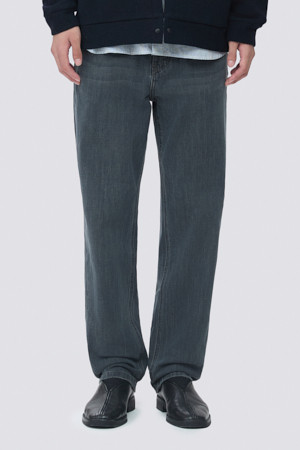 중청 그레이 워시드 위켄드핏 데님