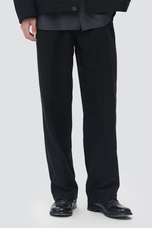 스웨이드 릴렉스 팬츠