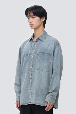 인디고 데님 셔츠