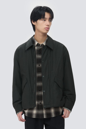 셔츠형 패디드 점퍼