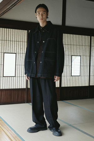 논페이드 스톤워싱 데님 초어 자켓