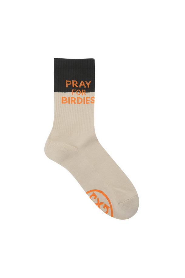 PRAY FOR BIRDIES Color Block Crew Socks(MEN)_G/FORE