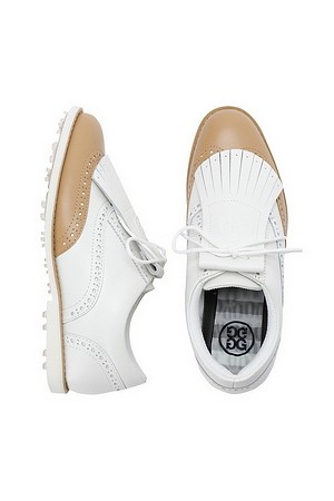 Chaussures De Golf G/Fore Ladies Gallivanter Kiltie Taille 9.5 US - Neuves, Cuir Blanc