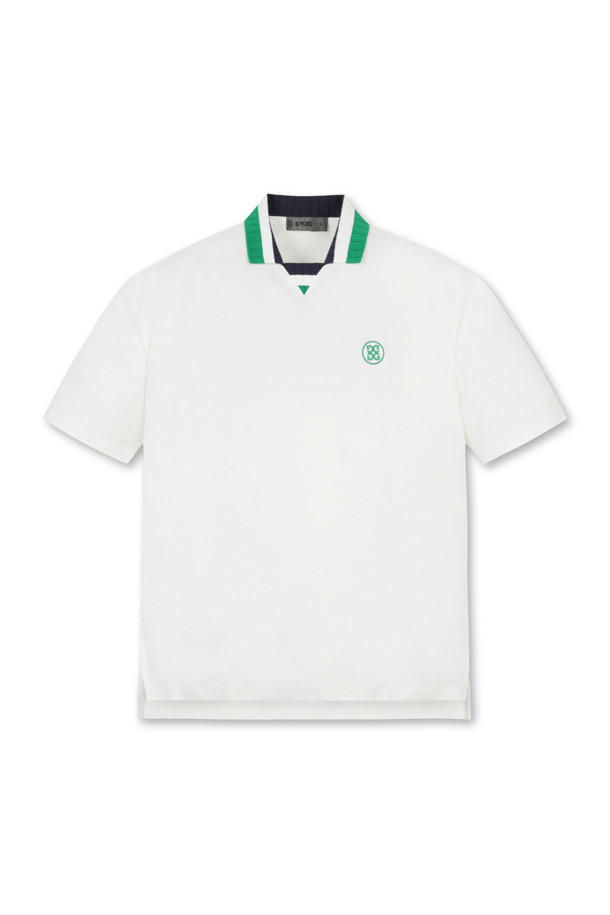 G/FORE - 반팔 상의 - TWO TONE COLLAR ROUND POLO T-SHIRT(MEN)