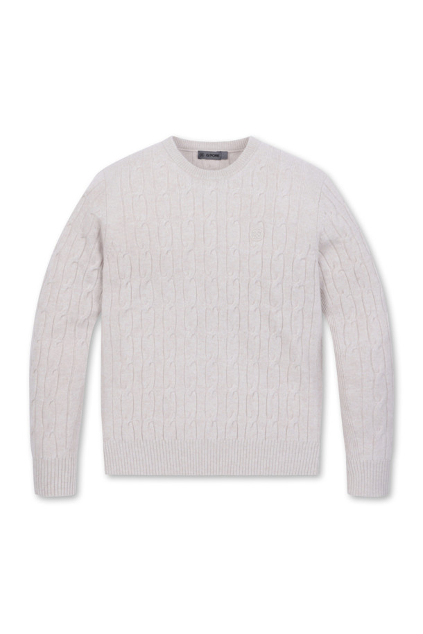 G/FORE -  - CABLE CASHMERE ROUND SWEATER(MEN)