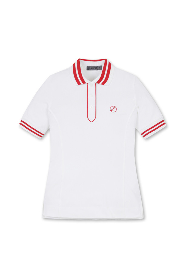 G/FORE - 반팔 상의 - SLIM FITTED CONTRAST POLO T-SHIRTS(WOMEN)