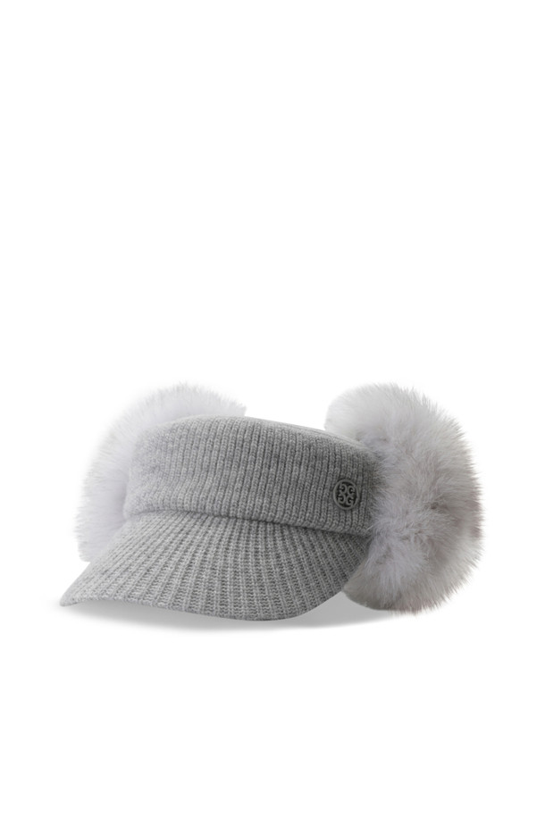 G/FORE -  - CIRCLE G'S KNIT DETACHABLE FUR VISOR(WOMEN)